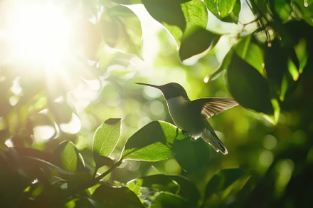 Californian hummingbird captured in, a Photo by Iftikhar Alam