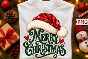 Merry Christmas Santa Hat PNG