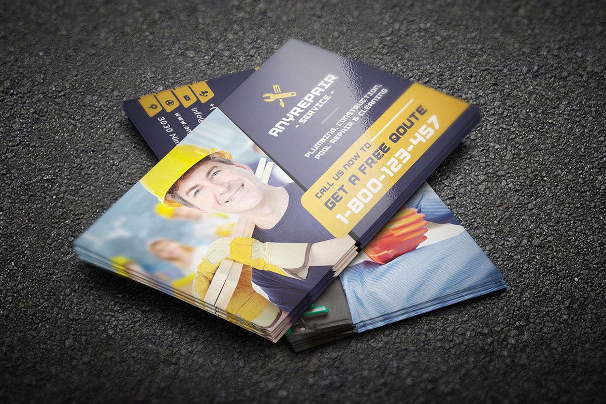 100 Modern Business Card Bundle, a Business Card Template by GraphicsEgg (Photo 70 of 102)