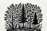 Majestic Pine Trees SVG, a Finance Illustration by Amazin_art (Thumbnail 20 of 34)