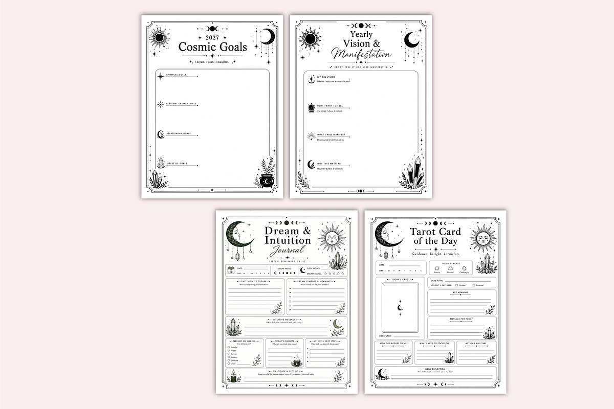 2027 Cosmic Witch Planner, a Stationery Template by Shumaya (Photo 4 of 6)