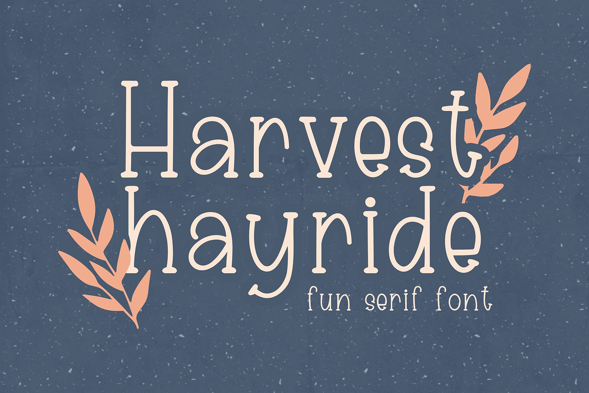 Harvest Hayride, Cute Serif Font, a Serif Font by Designing Digitals (Photo 1 of 7)