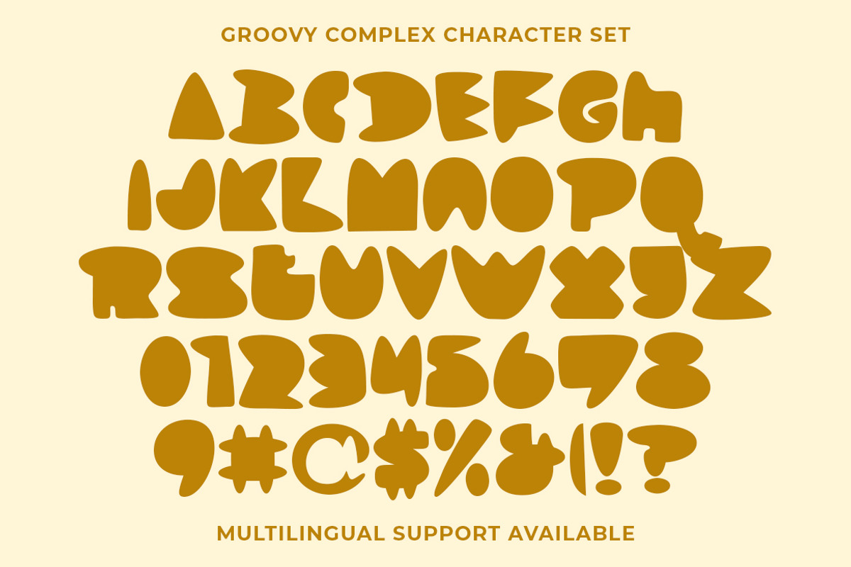 Groovy Complex - Display Font, a Handwritten Font by GroovyFontCo (Photo 3 of 7)