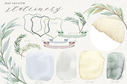 MAP wedding watercolor clip art, an Illustration by GrafikBoutique (Thumbnail 8 of 10)