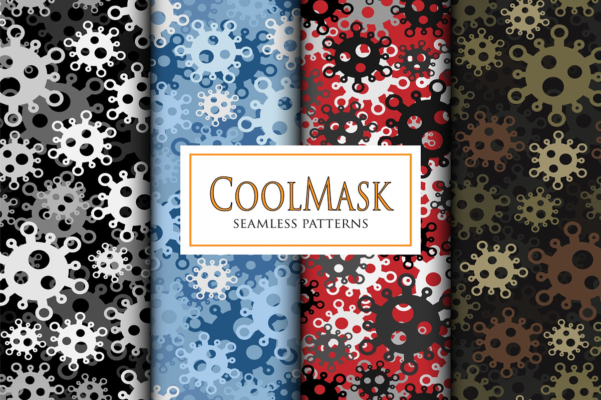 Cool virus mask digital camo prints, a Pattern Graphic by ArchonDigitalShop (Photo 4 of 8)