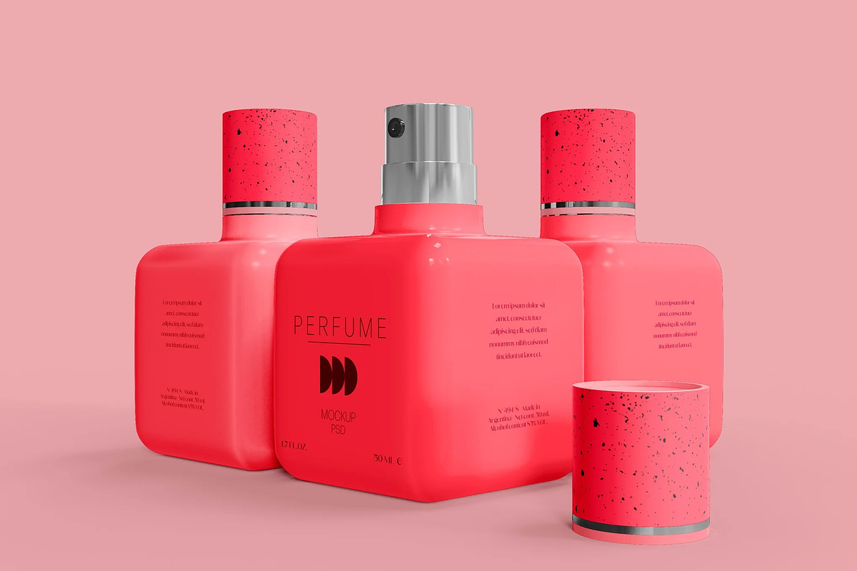 Perfume Bottle Mockup, an Advertising Mockup by skybluecreative (Photo 2 of 2)