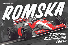 Romska - Vintage Bold Race Fonts
