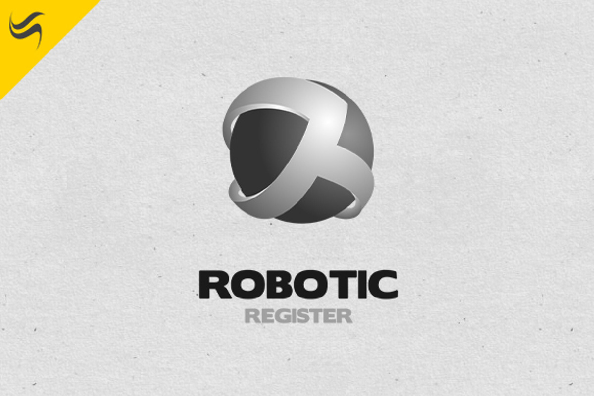 Robotic Register Logo Template, a Branding & Logo Template by sah.bro (Photo 4 of 5)