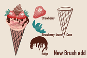Food creation procreate brush, a Brush Add-On by Meisanmui (Thumbnail 6 of 8)