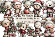 Whimsical Christmas Teddy Bear PNG, an Animal Illustration by Creative Art (Thumbnail 1 of 6)