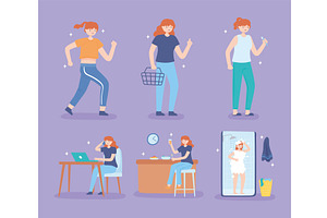people life activities, a Person Illustration by studiogstock