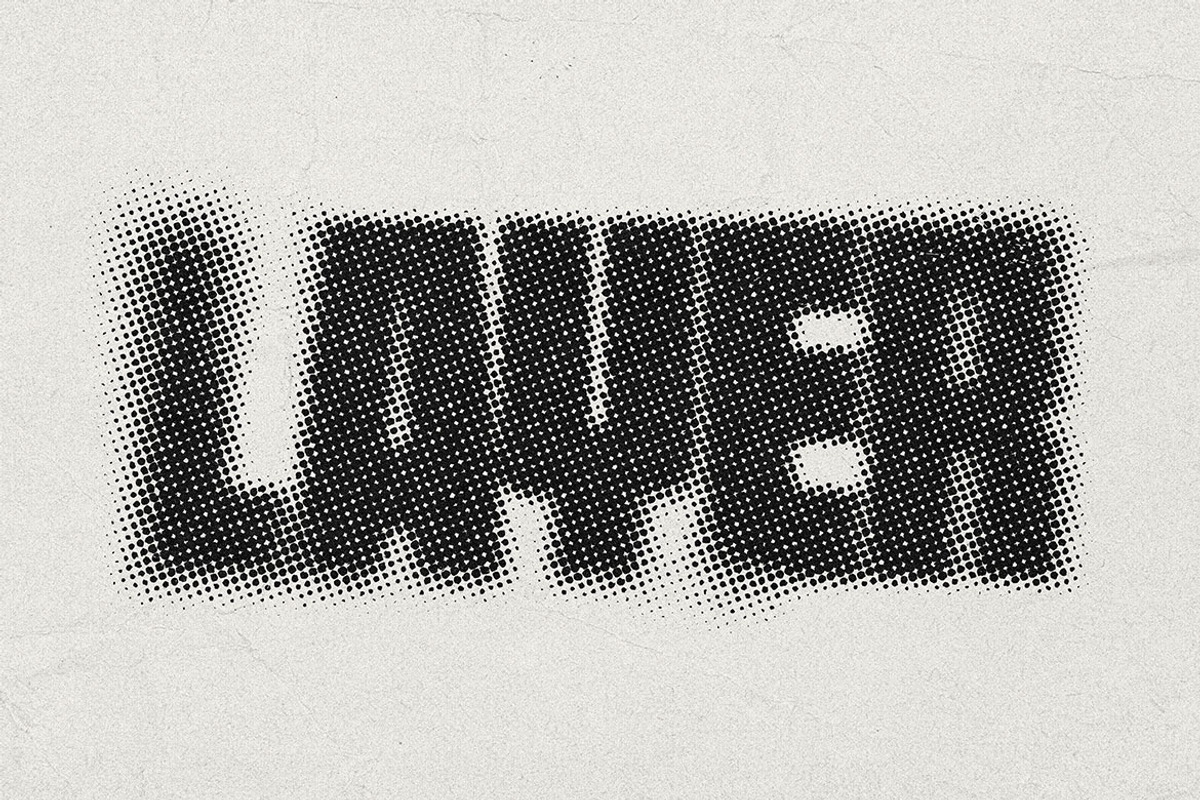 Halftone Text Effect, a Layer Style Add-On by dokudokunomi (Photo 2 of 3)