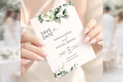 Eucalyptus Save the Date bd014, an Invitation Template by TyphoonStudio (Thumbnail 3 of 9)