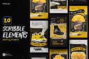Scribble style Instagram Posts & Sto, a Social Media Template by Pixflow (Thumbnail 1 of 8)