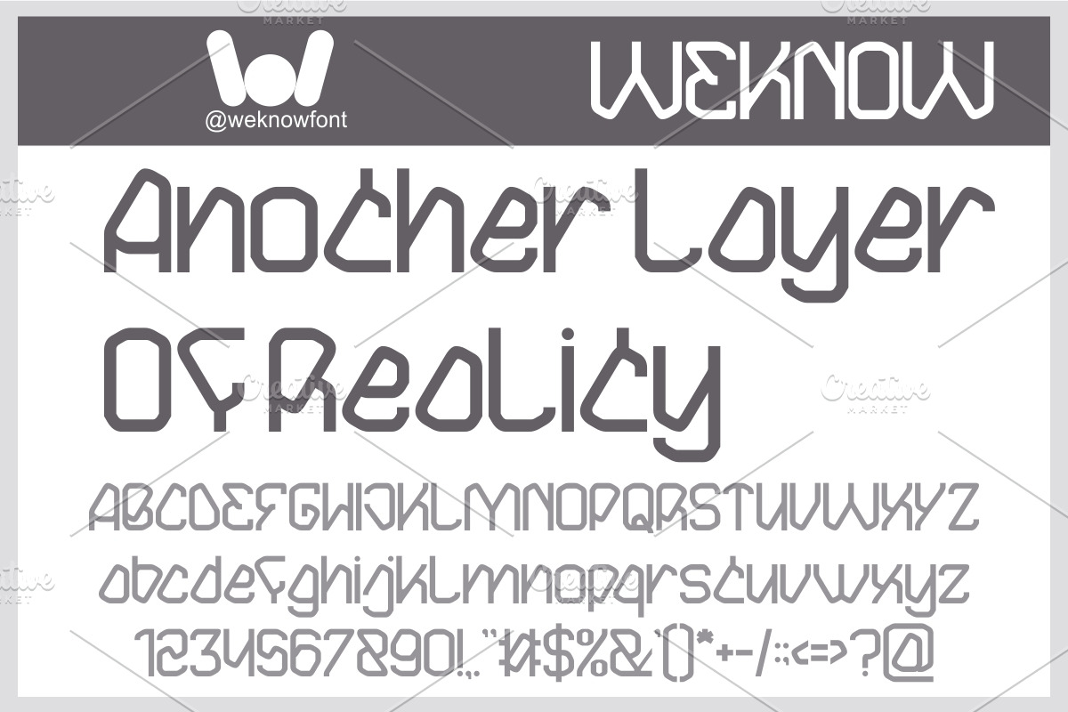 INTERDIMENSIONAL FONT, a Blackletter Font by weknow (Photo 3 of 8)