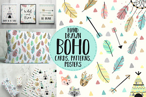 Boho vector collection 