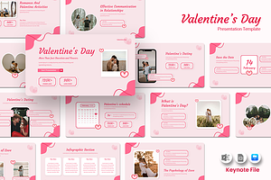 Valentine's Day - Keynote Template, a Presentation Template by Iqsiart Studio