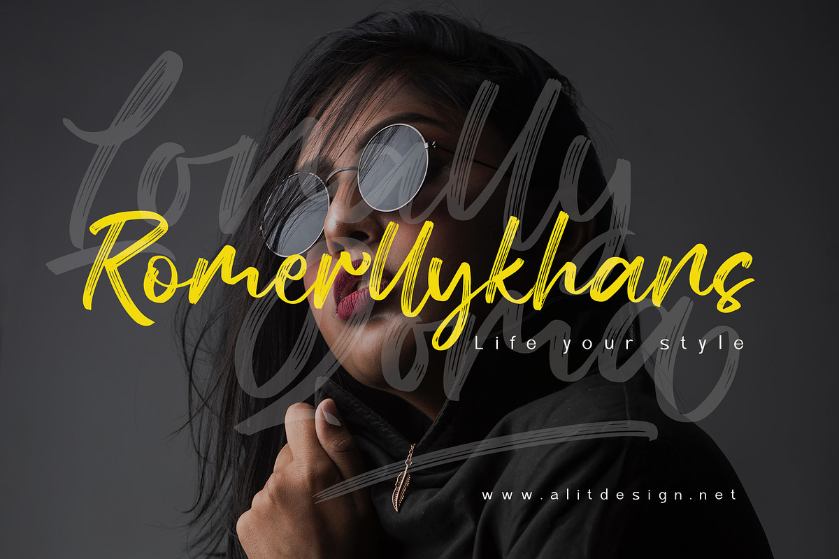 Lonally Qoma, a Script Font by alit design (Photo 9 of 13)