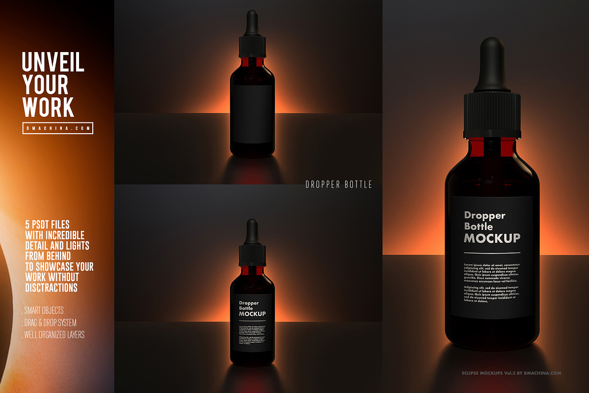 Eclipse - Packaging Mockup Set Vol.2, a Packaging Mockup by BMACHINA Labs. (Photo 3 of 8)