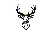Artistic Geometric Deer Head Bundle, an Illustration by yasushie (Thumbnail 14 of 31)