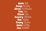 Becak - Solid & Outline Font, a Font by Weape Studio (Thumbnail 8 of 9)