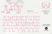 Monogram pink crest typeface, a Decorative Illustration by GrafikBoutique (Thumbnail 1 of 3)
