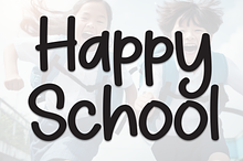 Happy School | Script Font