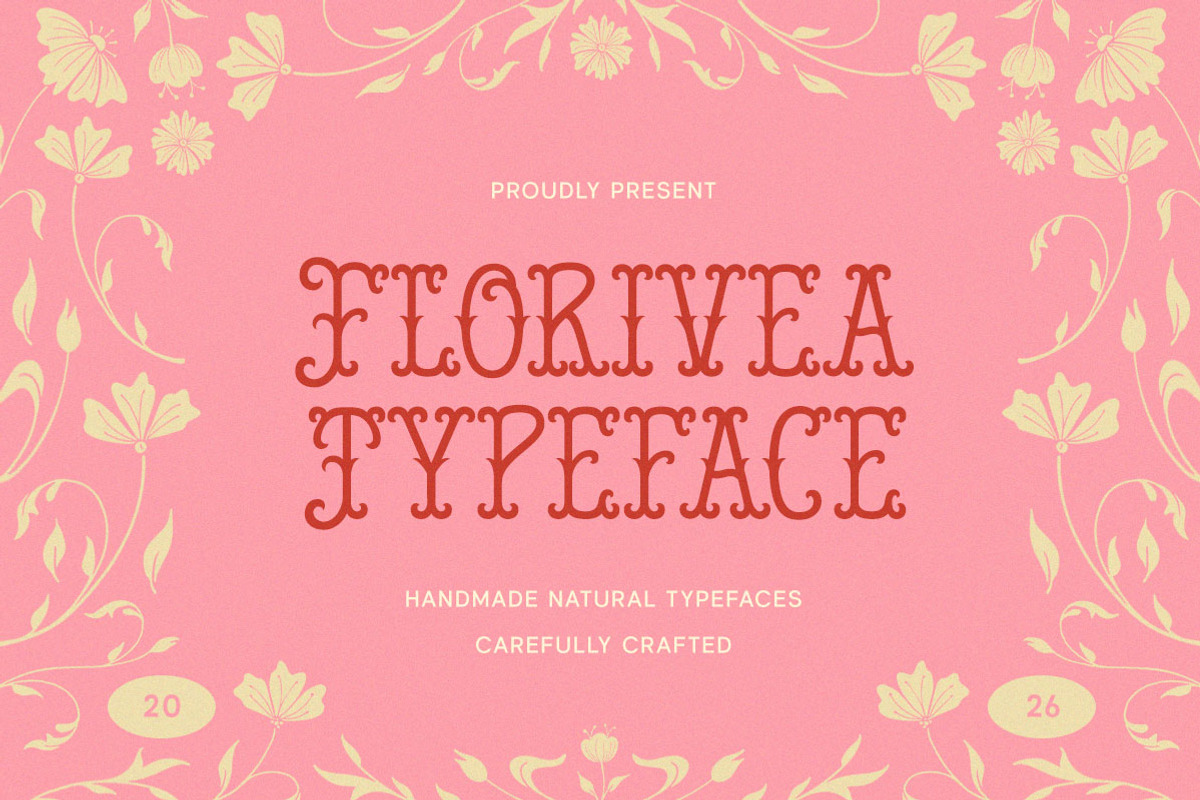 Florivea Handmade Natural Typeface, a Handwritten Font by Letterhend Studio (Photo 1 of 9)