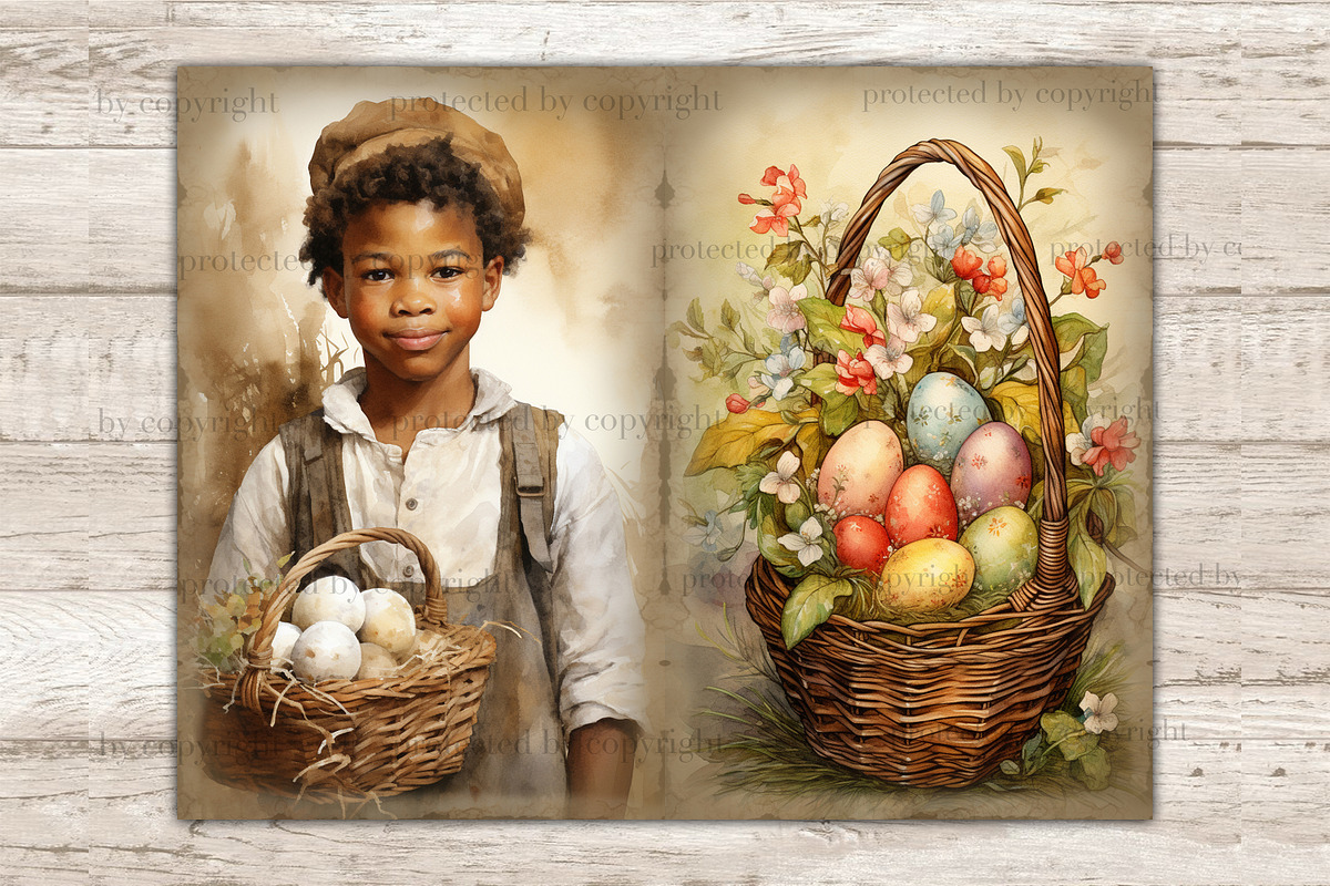 Easter Junk Journal Kit | Rustic, a Seasonal Illustration by GlamArtZhanna (Photo 5 of 10)