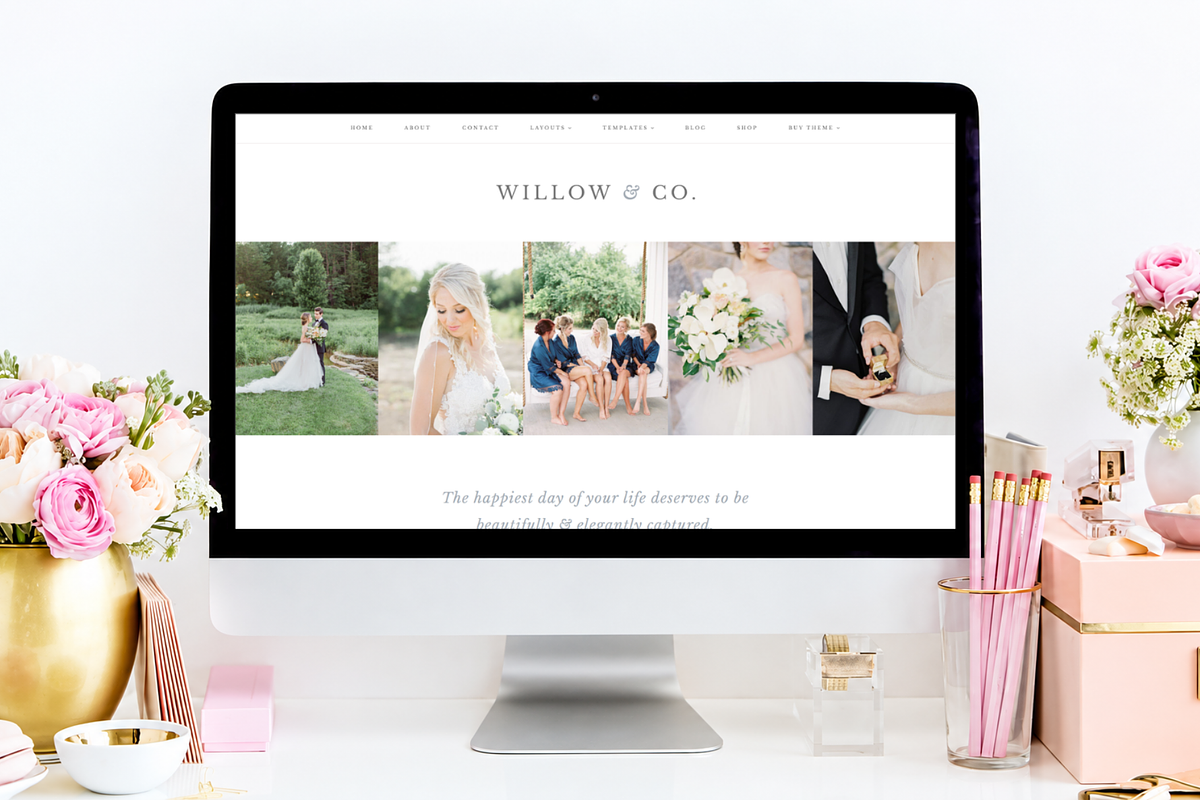 Feminine WordPress Theme | Willow, a WordPress Template by Hello Chic Designs (Photo 2 of 2)