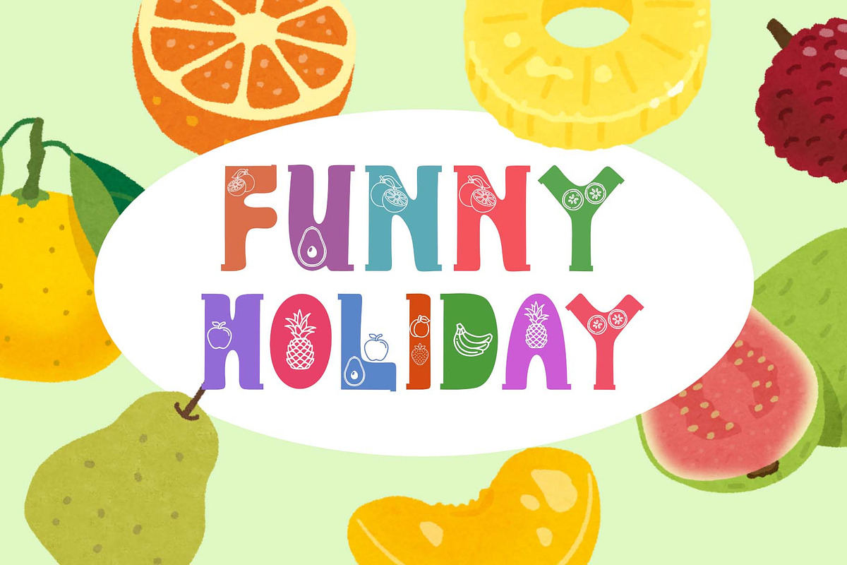 Summer Fruits Style, a Font by Yoga Letter (Photo 3 of 7)