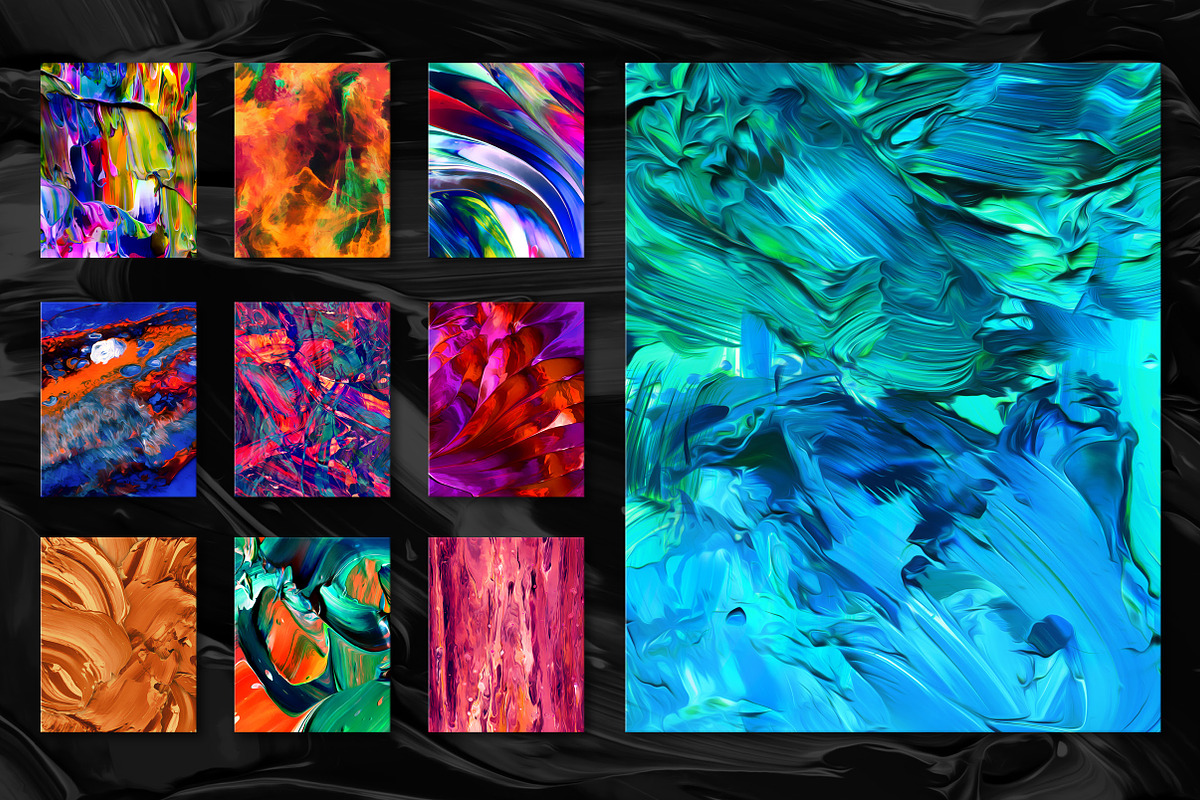 Flow Bundle—300 fluid paint textures, a Texture Graphic by Chroma Supply (Photo 26 of 34)