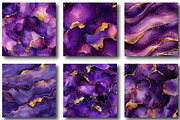 Purple Gold Alcohol Ink Digital, a Pattern Graphic by designcity5 (Thumbnail 3 of 5)