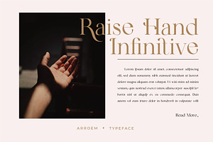 Arroem - Serif Display Font