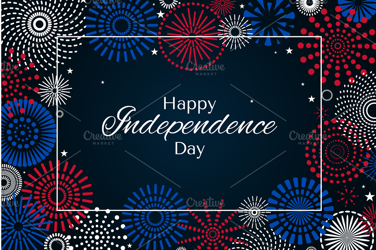 Fourth of July, Independence Day, a Seasonal Illustration by sceptical cactus
