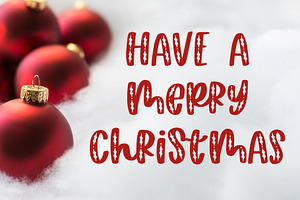 Happy Hollydays, Christmas Font