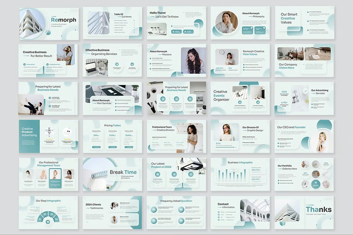 Creative Presentation Google Slides, a Presentation Template by Fit-tee (Photo 5 of 10)
