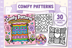 Comfy Patterns Coloring Book