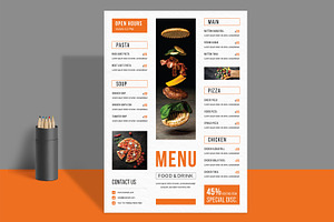 Simple Vintage Menu Template, a Stationery Template by ContestDesign