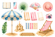 Watercolor Summer Clipart (66), a Seasonal Illustration by Iryna Denysova (Thumbnail 4 of 8)