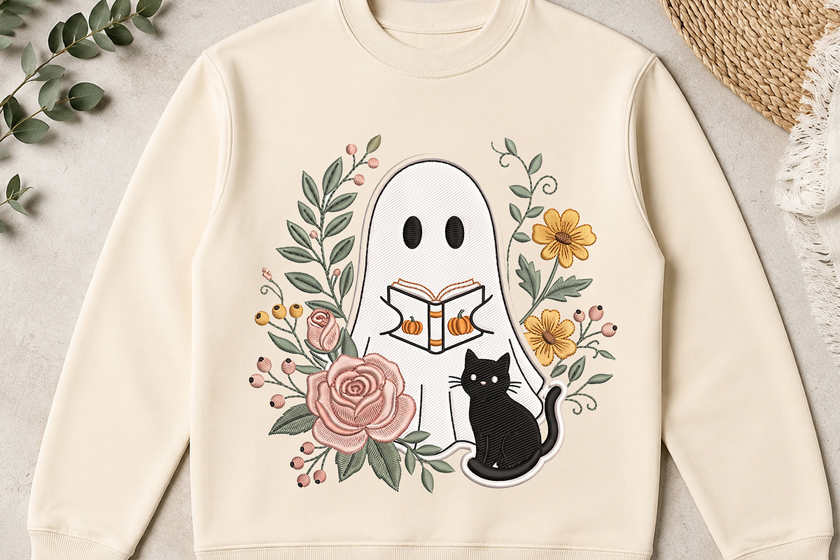 Halloween Cat Ghost Pumpkin Designs, a Seasonal Illustration by crative8112 (Photo 6 of 6)