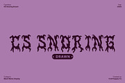 CS Snoring Drawn, a Blackletter Font by Craft Supply Co. (Thumbnail 1 of 8)