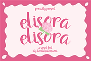Elisora Script Font, a Script Font by Berdansabersama (Thumbnail 1 of 9)