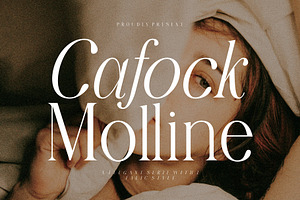 Cafock Molline Elegant Serif Typefac