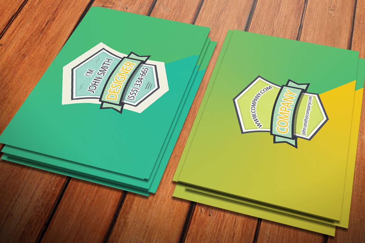 Retro Business Card, a Business Card Template by Crazyleaf (Photo 4 of 4)