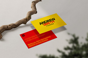 Typography Business Card Template