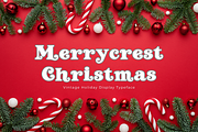 Merrycrest Christmas–Vintage Holiday, a Serif Font by AN Productions (Thumbnail 1 of 4)