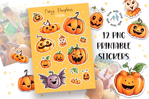 Crazy Pumpkins 12 Png Sticker Desi