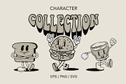 Retro Cartoon Characters, a Food Illustration by Alina Sh (Thumbnail 1 of 7)