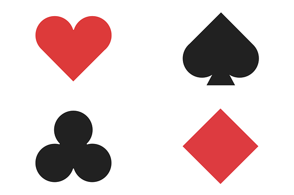 Geometric Playing Card Icons